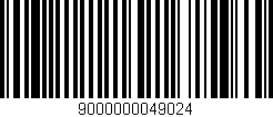 Código de barras (EAN, GTIN, SKU, ISBN): '9000000049024'