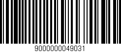 Código de barras (EAN, GTIN, SKU, ISBN): '9000000049031'