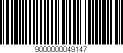 Código de barras (EAN, GTIN, SKU, ISBN): '9000000049147'