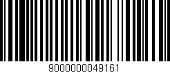 Código de barras (EAN, GTIN, SKU, ISBN): '9000000049161'