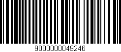 Código de barras (EAN, GTIN, SKU, ISBN): '9000000049246'