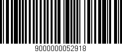 Código de barras (EAN, GTIN, SKU, ISBN): '9000000052918'