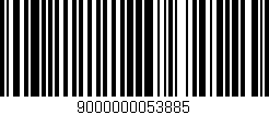 Código de barras (EAN, GTIN, SKU, ISBN): '9000000053885'