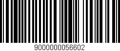 Código de barras (EAN, GTIN, SKU, ISBN): '9000000056602'