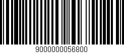 Código de barras (EAN, GTIN, SKU, ISBN): '9000000056800'
