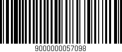 Código de barras (EAN, GTIN, SKU, ISBN): '9000000057098'