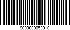 Código de barras (EAN, GTIN, SKU, ISBN): '9000000058910'