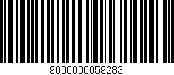 Código de barras (EAN, GTIN, SKU, ISBN): '9000000059283'