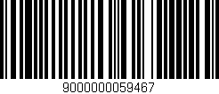 Código de barras (EAN, GTIN, SKU, ISBN): '9000000059467'