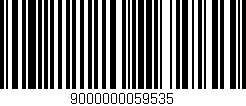 Código de barras (EAN, GTIN, SKU, ISBN): '9000000059535'