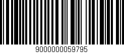 Código de barras (EAN, GTIN, SKU, ISBN): '9000000059795'