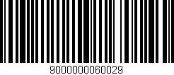 Código de barras (EAN, GTIN, SKU, ISBN): '9000000060029'