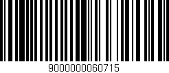 Código de barras (EAN, GTIN, SKU, ISBN): '9000000060715'