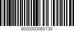 Código de barras (EAN, GTIN, SKU, ISBN): '9000000060739'