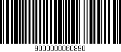 Código de barras (EAN, GTIN, SKU, ISBN): '9000000060890'