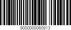 Código de barras (EAN, GTIN, SKU, ISBN): '9000000060913'