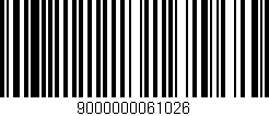 Código de barras (EAN, GTIN, SKU, ISBN): '9000000061026'
