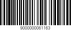 Código de barras (EAN, GTIN, SKU, ISBN): '9000000061163'