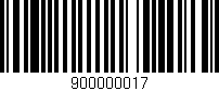 Código de barras (EAN, GTIN, SKU, ISBN): '900000017'