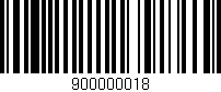 Código de barras (EAN, GTIN, SKU, ISBN): '900000018'