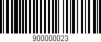 Código de barras (EAN, GTIN, SKU, ISBN): '900000023'
