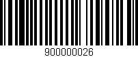 Código de barras (EAN, GTIN, SKU, ISBN): '900000026'
