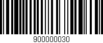 Código de barras (EAN, GTIN, SKU, ISBN): '900000030'
