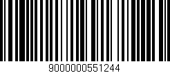 Código de barras (EAN, GTIN, SKU, ISBN): '9000000551244'