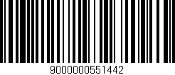 Código de barras (EAN, GTIN, SKU, ISBN): '9000000551442'