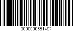 Código de barras (EAN, GTIN, SKU, ISBN): '9000000551497'