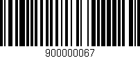 Código de barras (EAN, GTIN, SKU, ISBN): '900000067'