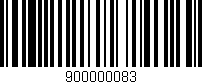 Código de barras (EAN, GTIN, SKU, ISBN): '900000083'