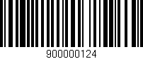 Código de barras (EAN, GTIN, SKU, ISBN): '900000124'