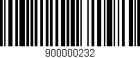 Código de barras (EAN, GTIN, SKU, ISBN): '900000232'