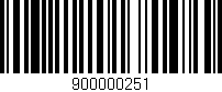 Código de barras (EAN, GTIN, SKU, ISBN): '900000251'