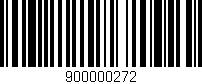 Código de barras (EAN, GTIN, SKU, ISBN): '900000272'