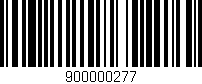 Código de barras (EAN, GTIN, SKU, ISBN): '900000277'