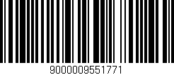 Código de barras (EAN, GTIN, SKU, ISBN): '9000009551771'