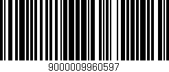 Código de barras (EAN, GTIN, SKU, ISBN): '9000009960597'
