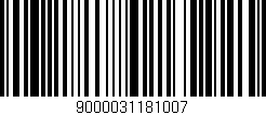 Código de barras (EAN, GTIN, SKU, ISBN): '9000031181007'