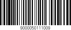 Código de barras (EAN, GTIN, SKU, ISBN): '9000050111009'