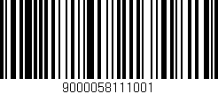 Código de barras (EAN, GTIN, SKU, ISBN): '9000058111001'