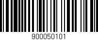 Código de barras (EAN, GTIN, SKU, ISBN): '900050101'