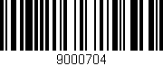Código de barras (EAN, GTIN, SKU, ISBN): '9000704'