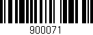 Código de barras (EAN, GTIN, SKU, ISBN): '900071'