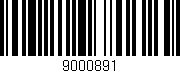 Código de barras (EAN, GTIN, SKU, ISBN): '9000891'