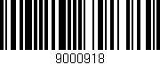 Código de barras (EAN, GTIN, SKU, ISBN): '9000918'