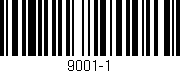 Código de barras (EAN, GTIN, SKU, ISBN): '9001-1'