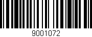 Código de barras (EAN, GTIN, SKU, ISBN): '9001072'
