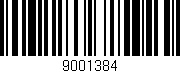Código de barras (EAN, GTIN, SKU, ISBN): '9001384'